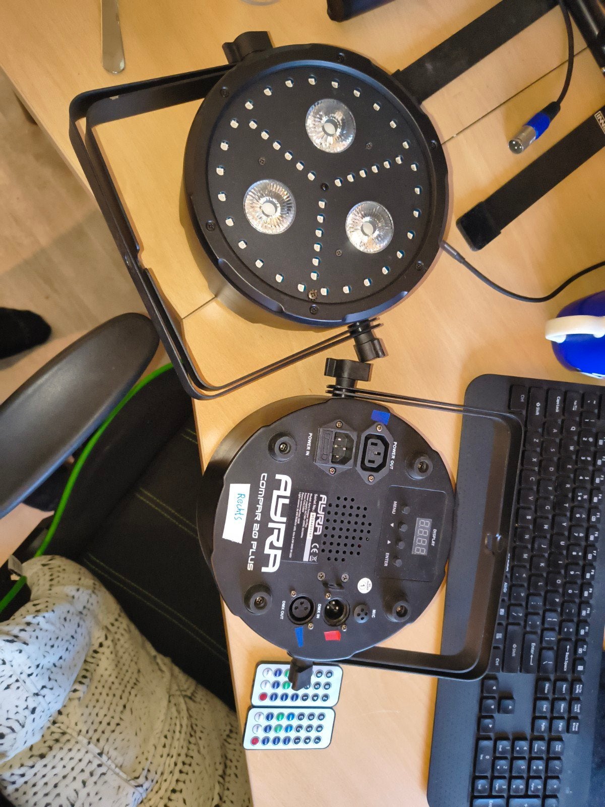Ayra Compar 20 Plus DMX Wash Par met afstandsbediening, Ophalen of Verzenden, Zo goed als nieuw, Licht