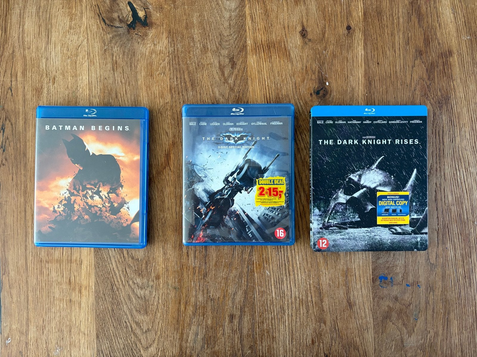 Batman The Dark Knight Trilogie Blu-ray Collectie, Cd's en Dvd's, Engels, Nederlands, Boxset, Actie