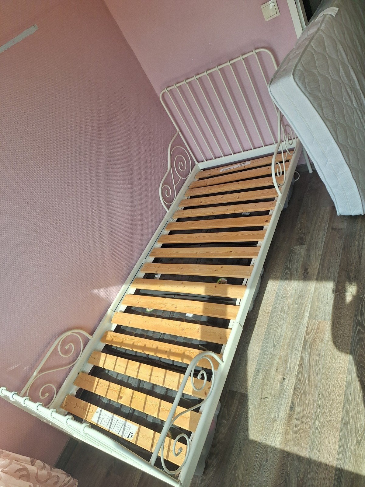 ikea minnen meegroei bed, Gebruikt, 70 tot 85 cm, 180 cm of meer, Ophalen