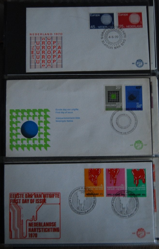 Nederland 1e dag enveloppen E106 t/m E129., Ophalen of Verzenden, Onbeschreven, Nederland