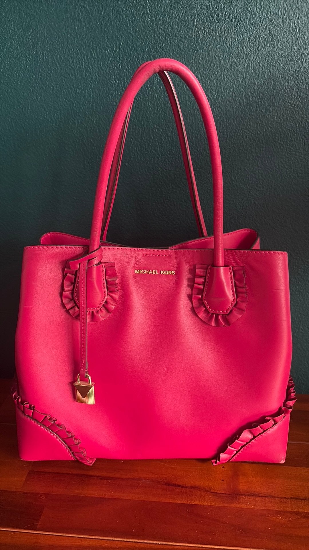Roze schoudertas Michael Kors, Sieraden, Tassen en Uiterlijk, Ophalen of Verzenden, Gebruikt, Roze, Schoudertasje