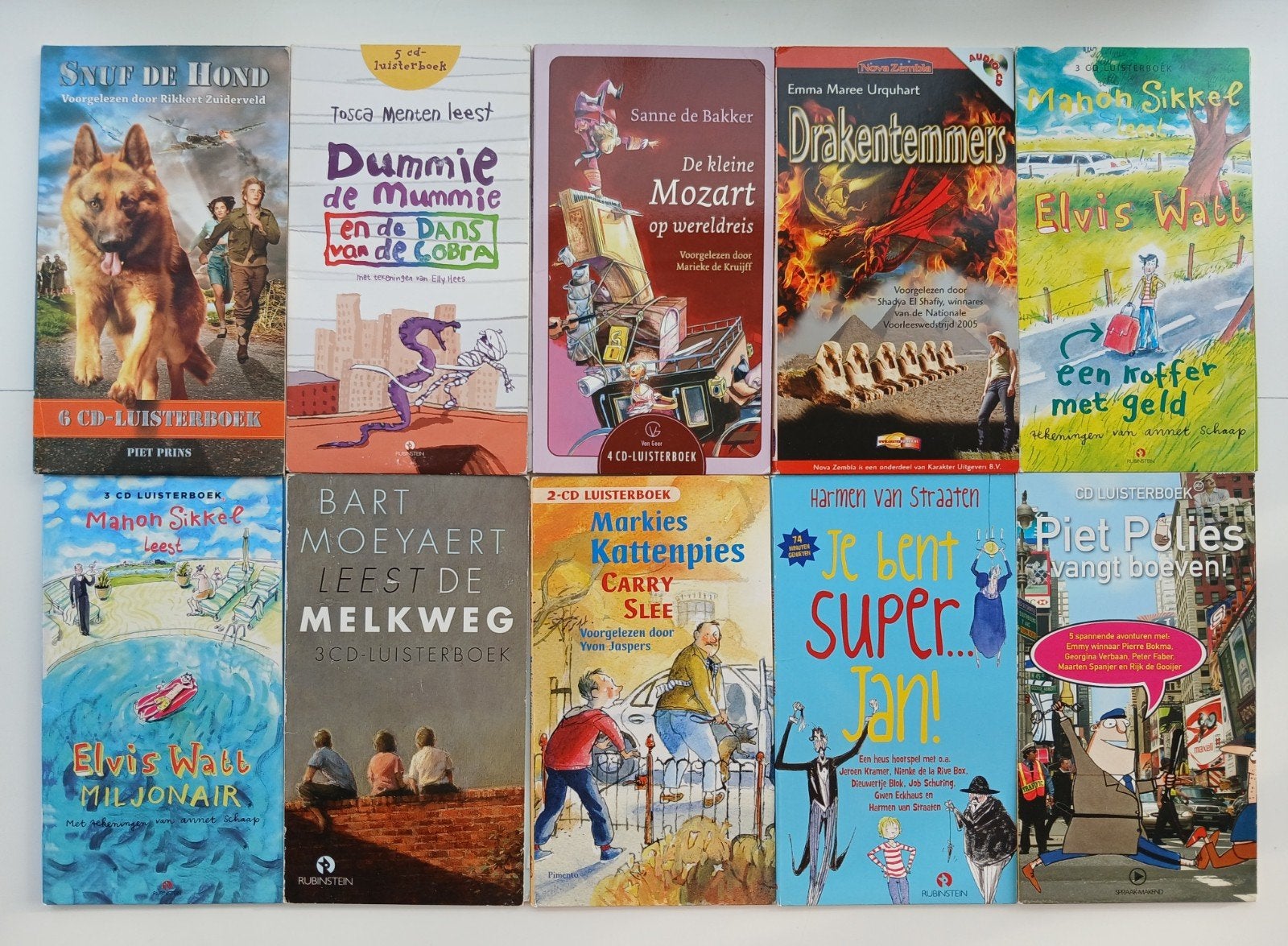 10x Luisterboek Kinderen Jongens set 6+ | In 1 koop €30, Ophalen of Verzenden, Cd, Kind