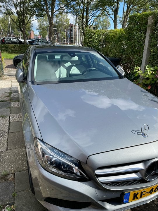 Mercedes-Benz C-Klasse C200 CDI 1.6 100KW 2016 Grijs, Auto's, 1385 kg, 4 cilinders, Leder en Stof, Origineel Nederlands