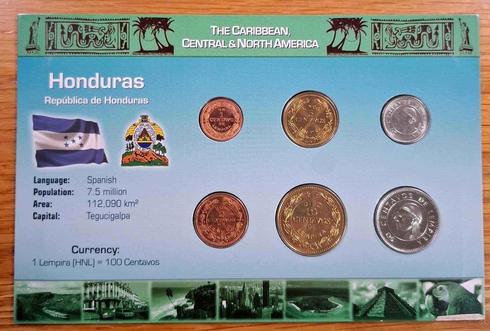 Coins of the World muntset Honduras, Ophalen of Verzenden, Midden-Amerika