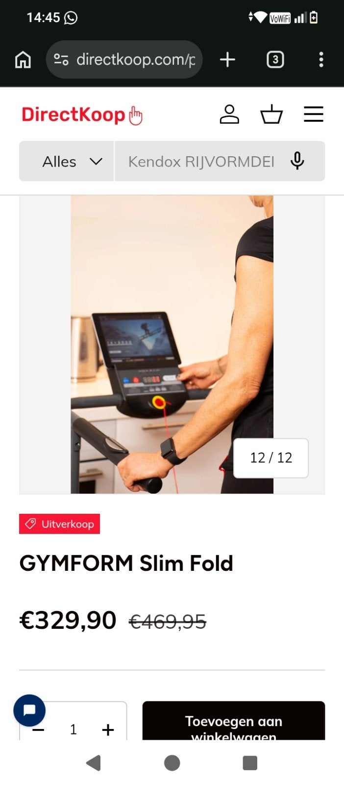 GymForm elektrische loopmat, Sport en Fitness, Ophalen of Verzenden
