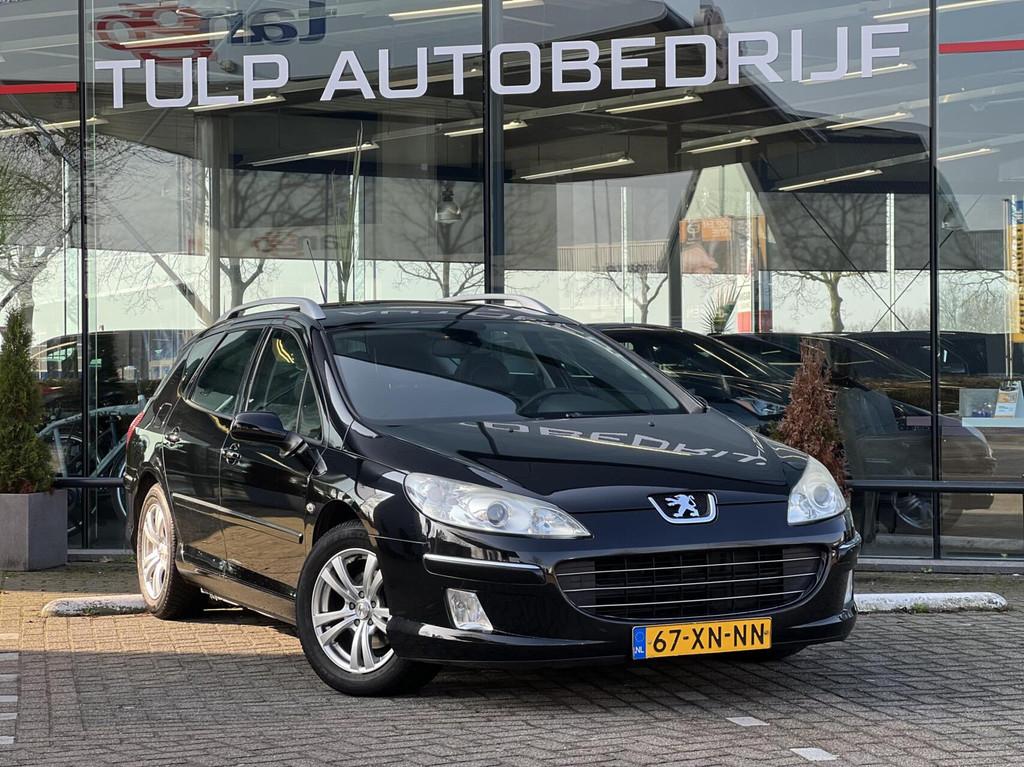 Peugeot 407 SW 2.0-16V ST Pack Business Automaat Leder NAP, Auto's, Gebruikt, Zwart, 4 cilinders, Zwart