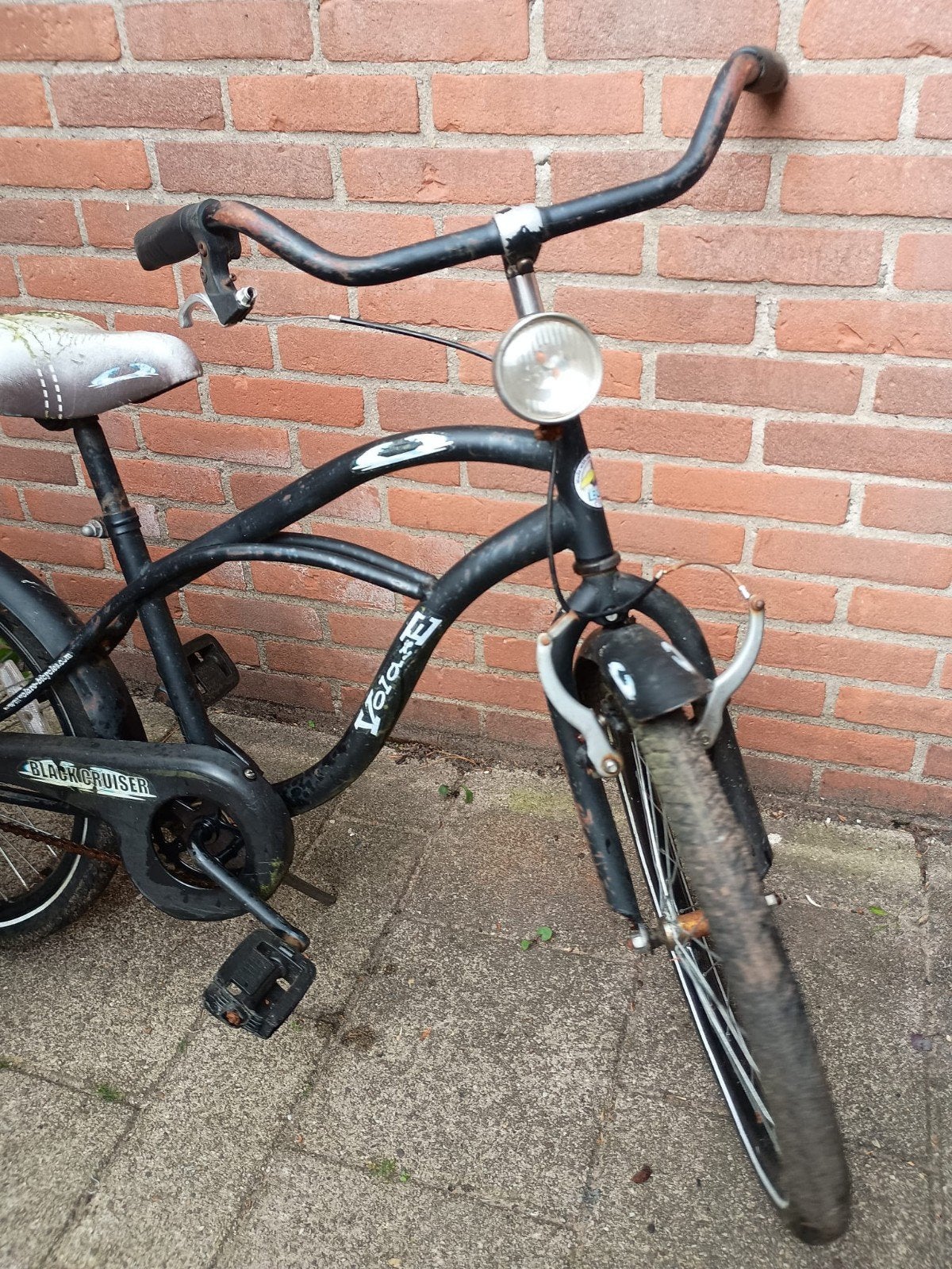 Black Cruiser 20 inch zwart kinderfiets, Ophalen, Terugtraprem, Gebruikt, Staal