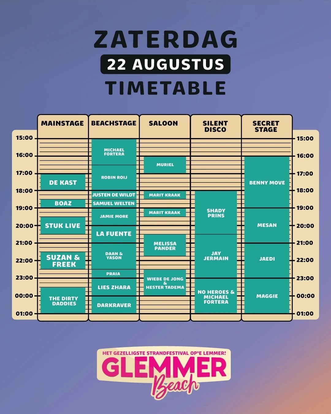 Glemmer 2 VIP tickets zaterdag 22 augustus, Tickets en Kaartjes, Concerten | Overige, Twee personen, Augustus