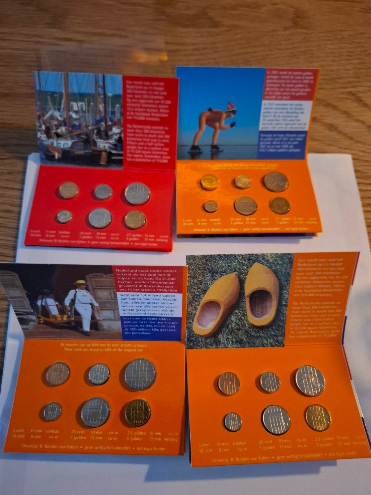 Complete set Nederlandse mini-muntsets (1999-2001), Postzegels en Munten, Ophalen of Verzenden, Koningin Beatrix, Overige waardes