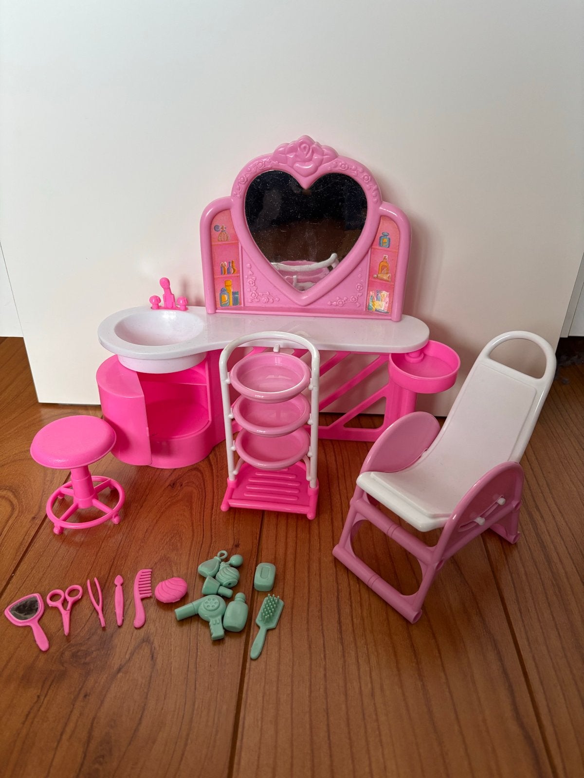 Vintage Barbie Schoonheidssalon Speelset, Ophalen of Verzenden, Gebruikt, Barbie