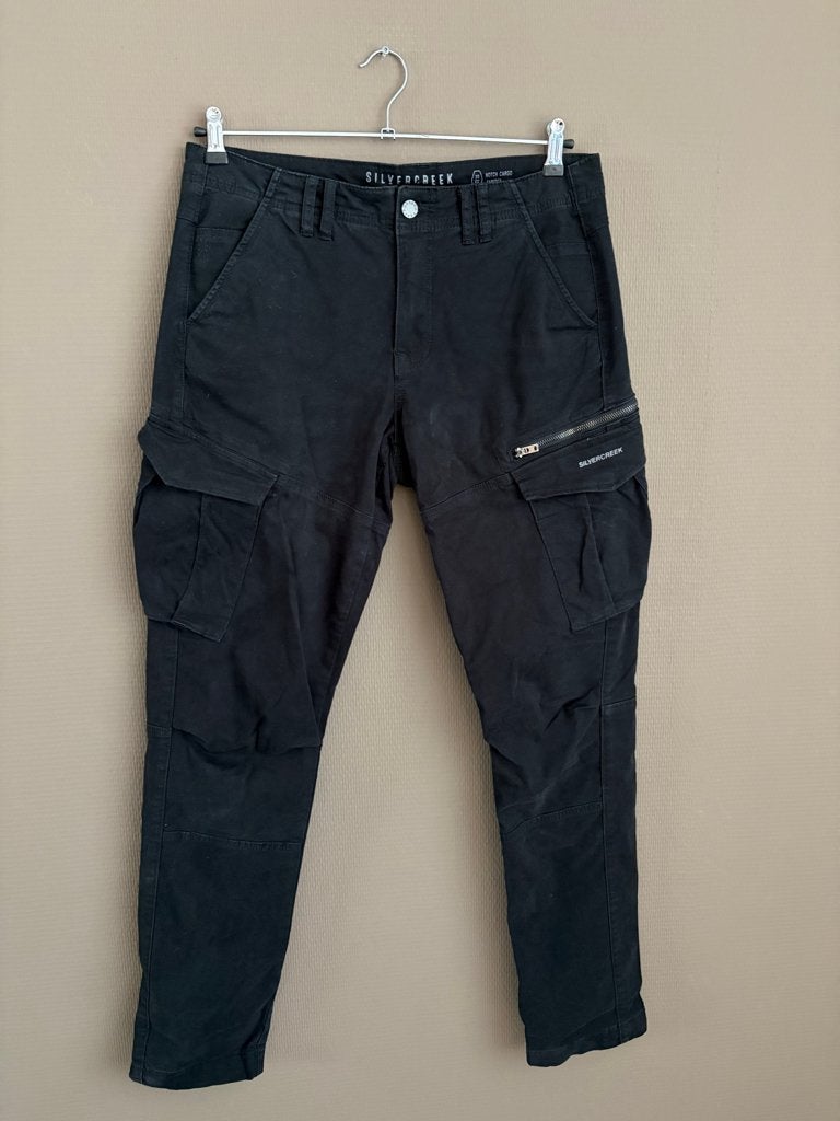 (11) Cargo Silvercreek zwarte heren spijkerbroek W33 - L34, Zwart, Ophalen of Verzenden, Zo goed als nieuw, W33 - W34 (confectie 48/50)