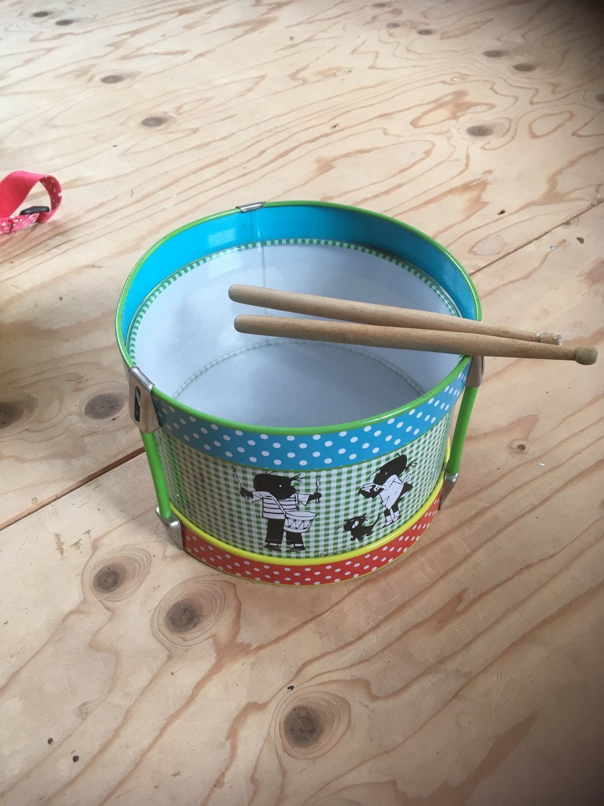Kinder trommel met Jip en Janneke afbeelding, Ophalen of Verzenden, Zo goed als nieuw, Jongen of Meisje