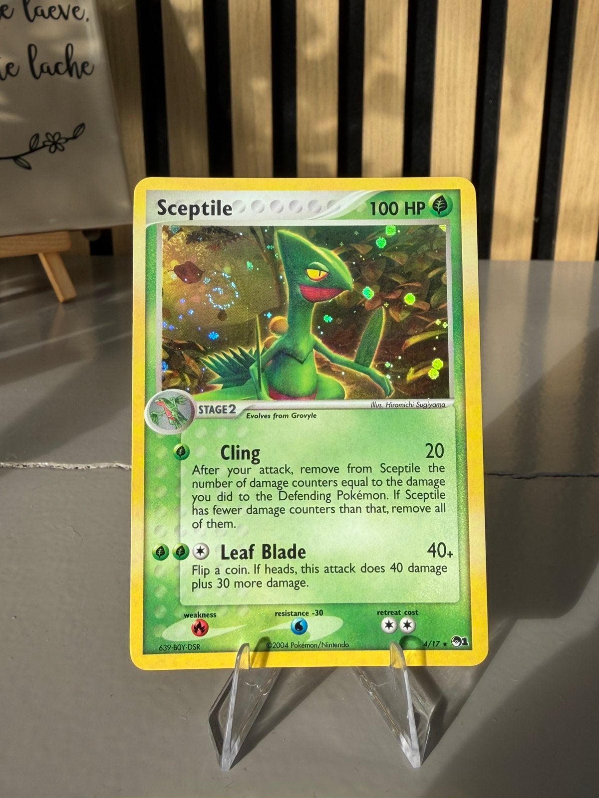 Sceptile 6/17 Pop Series 1 holo swirl, Ophalen of Verzenden, Zo goed als nieuw