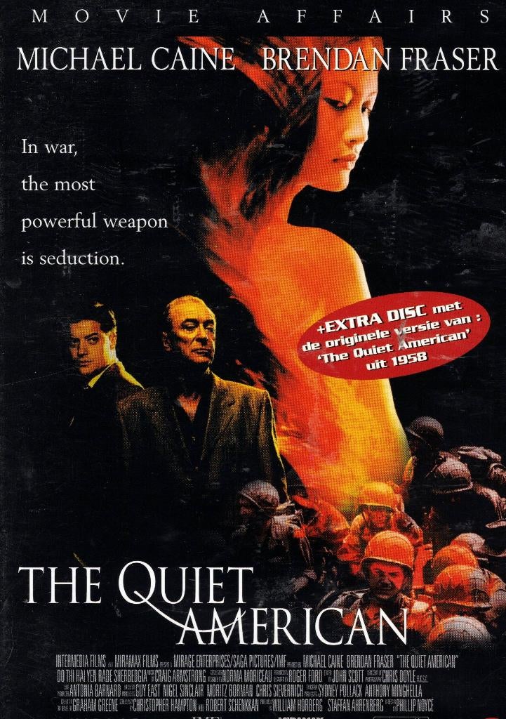 The Quiet American - Phillip Noyce ( 2 DVD ), Cd's en Dvd's, Drama, Ophalen of Verzenden, Zo goed als nieuw, 1940 tot 1960