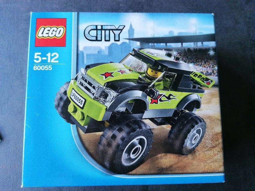 Lego city set 60055 (2014) - Monstertruck (incl. coureur)., Lego, Ophalen of Verzenden, City, Gebruikt