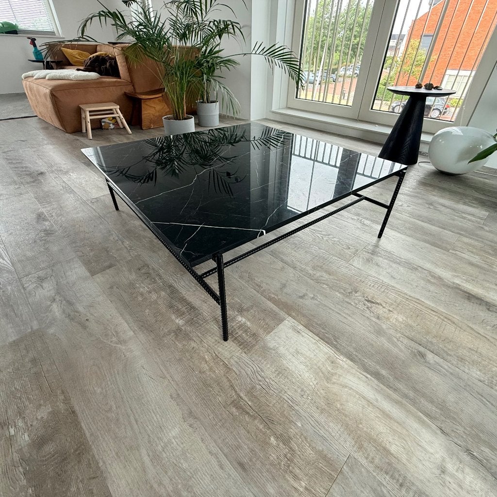 Marmeren Salontafel, Ophalen, Overige materialen, Zo goed als nieuw, Modern