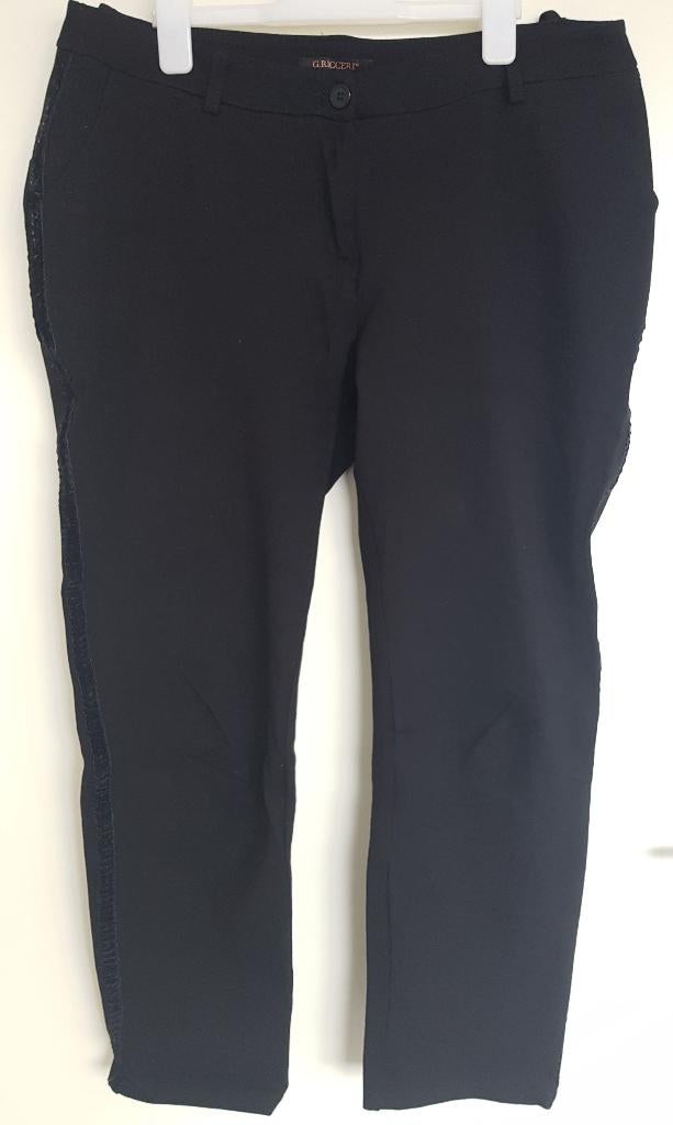 Broek maat XL merk G. Ricceri Italy, Zwart, Maat 46/48 (XL) of groter, Ophalen of Verzenden, Zo goed als nieuw