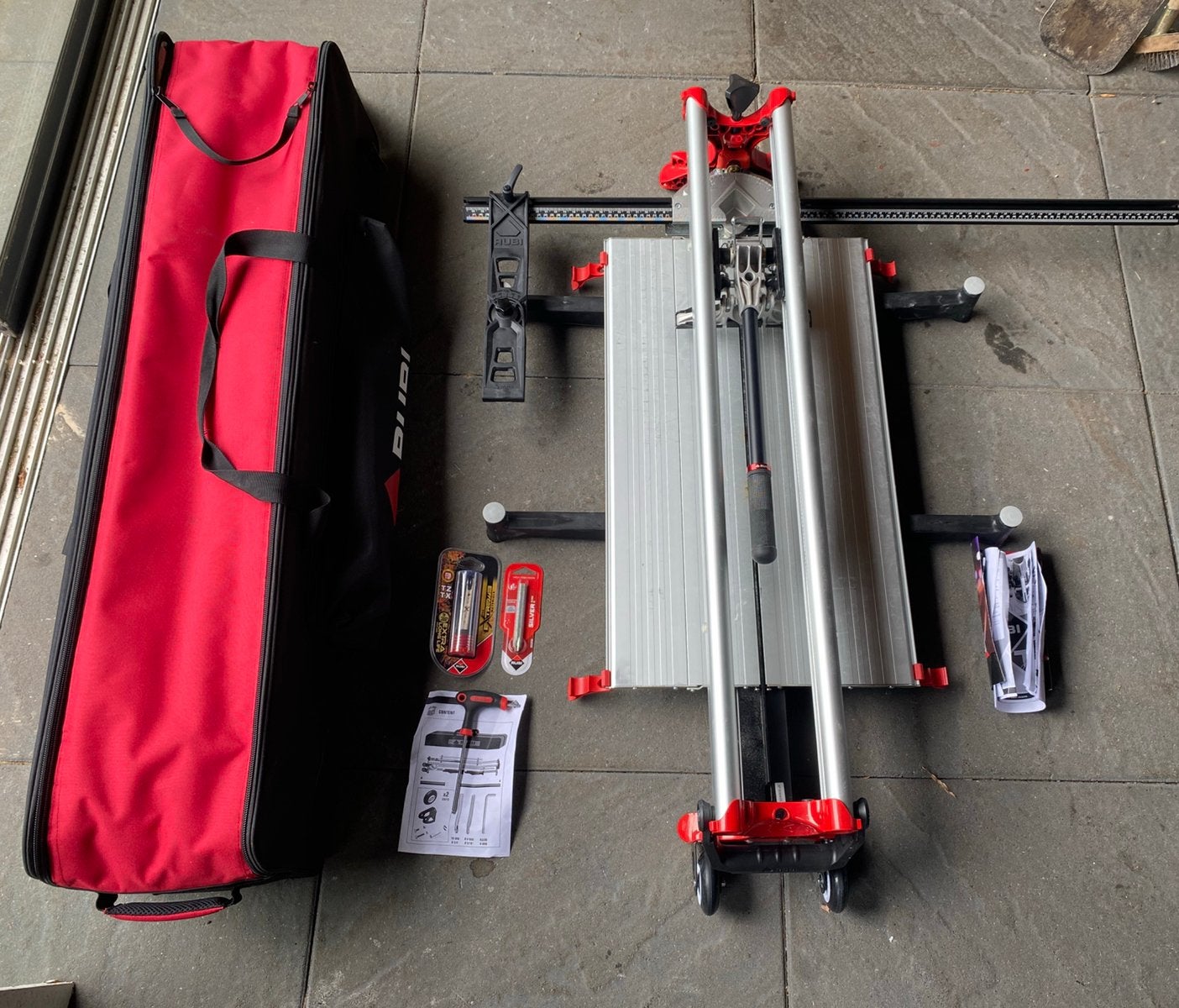 Rubi TZ 850 Tegelsnijder | 85 cm | + 2 snijwieltjes, Ophalen of Verzenden, Zo goed als nieuw