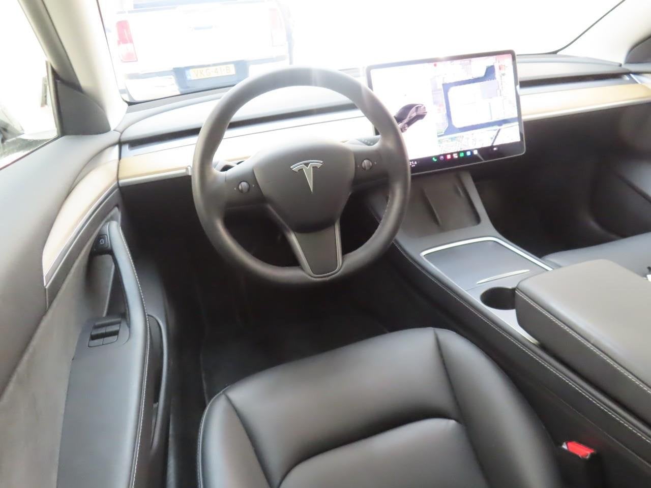 Tesla Model 3 Long-Range AWD 351pk 75 kWh FACELIFT [ WARMTEP, Auto's, Automaat, Dealer onderhouden, Zwart, Zwart