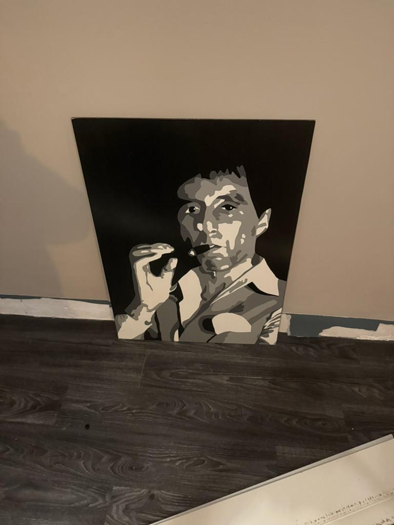 Scarface schilderij, Antiek en Kunst, Ophalen of Verzenden