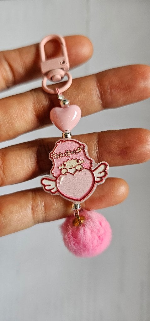 Pink Heart Wing Lala Twin Star Phone Charm, Ophalen of Verzenden, Nieuw, Overige typen