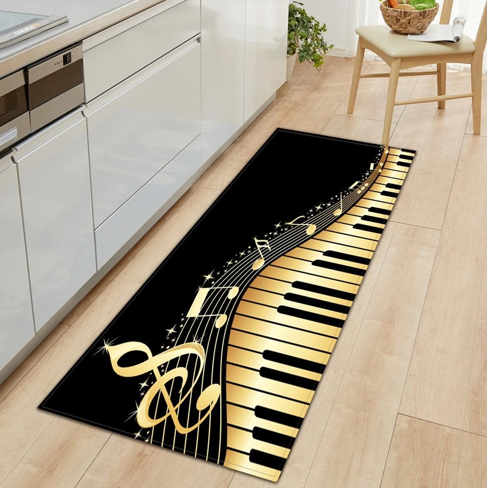 Piano Vloerkleed / 3D Kleed Vloermat Mat Anti Slip Tapijt, Verzenden, Nieuw, Rechthoekig, 150 tot 200 cm