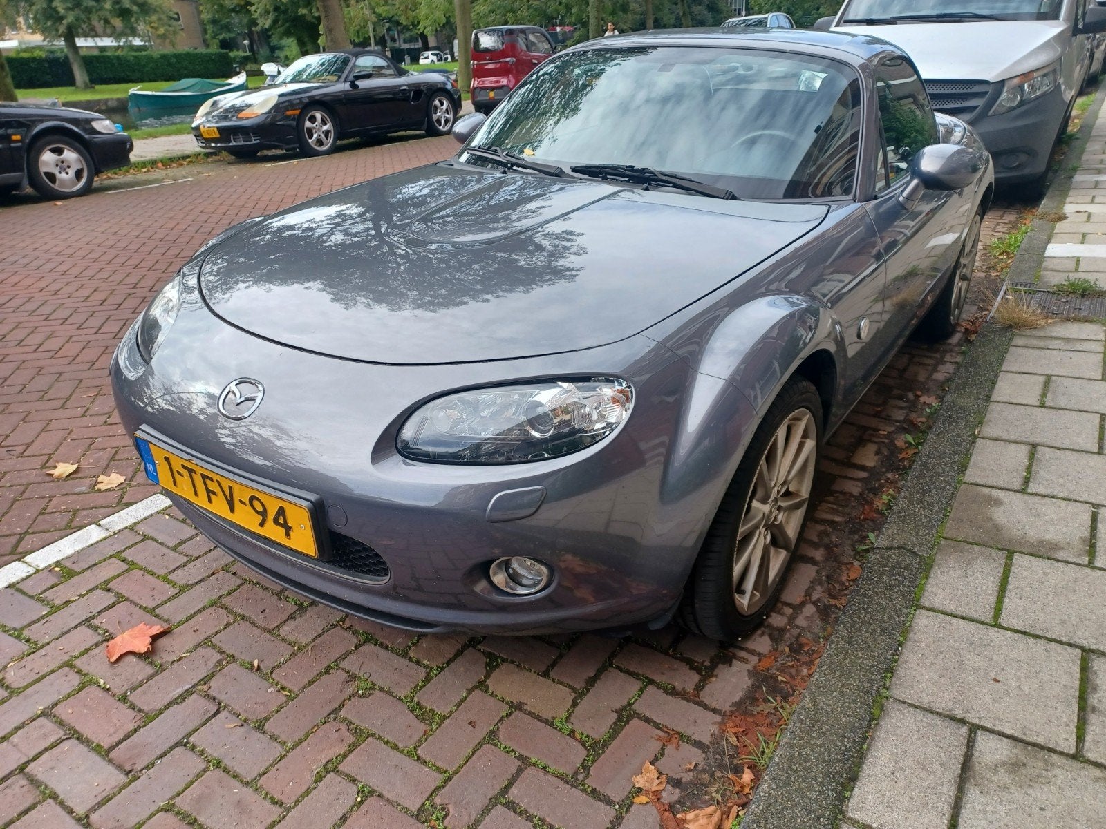 Mazda MX-5 1.8 Touring 2009 Grijs, Auto's, Achterwielaandrijving, 4 cilinders, Cabriolet, 1055 kg