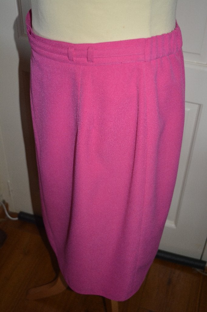 Edgar Vos, mooie kokerrok in fris roze kleur, mt 44, Kleding | Dames, Maat 42/44 (L), Zo goed als nieuw, Roze, Onder de knie