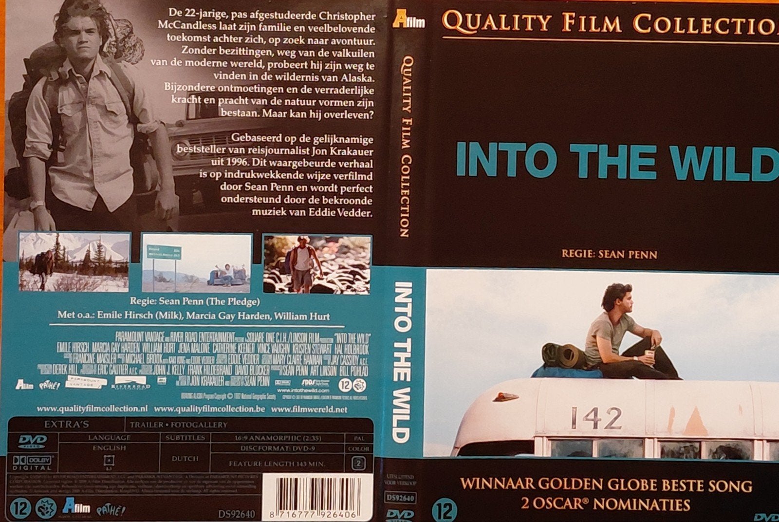 (158) Into the Wild DVD - Quality Film Collection, Vanaf 12 jaar, Ophalen of Verzenden, Zo goed als nieuw