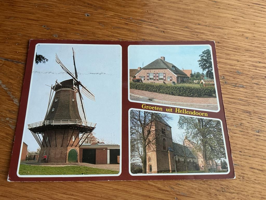1093 molen kerk Hellendoorn, Ophalen of Verzenden, Overijssel
