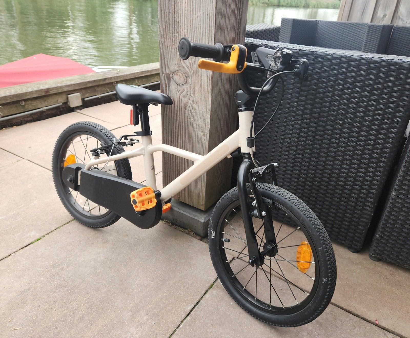 Decathlon BTWIN kinderfiets 500, Ophalen of Verzenden, Decathlon, 16 inch, Handrem