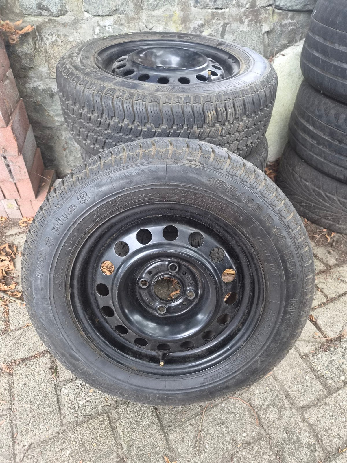 volkswagen 4x100 velgen met winterbanden 14 inche, Ophalen, 14 inch, Banden en Velgen, Winterbanden