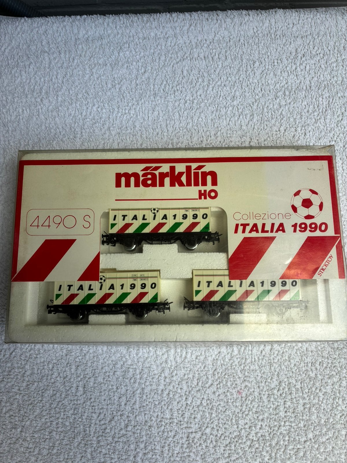 Märklin HO 4490 S - Italia 1990 Wagon Set WK Voetbal, Wisselstroom, Wagon, Ophalen of Verzenden, Zo goed als nieuw