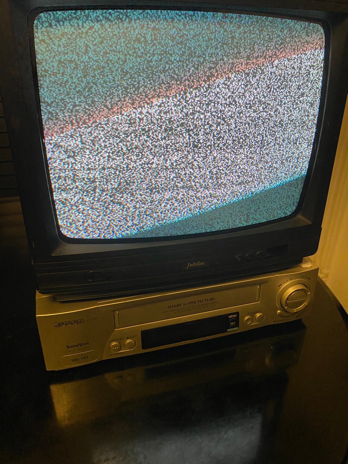 Crt tv Vhs videoband combi speler nintendo retro game televi, Verzenden