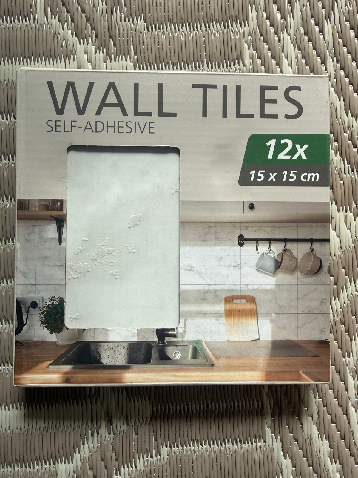 Zelfklevende wandtegels 15x15 cm - 12x12 stuks, Doe-het-zelf en Verbouw, Tegels, Ophalen, Overige materialen, Wandtegels, Nieuw