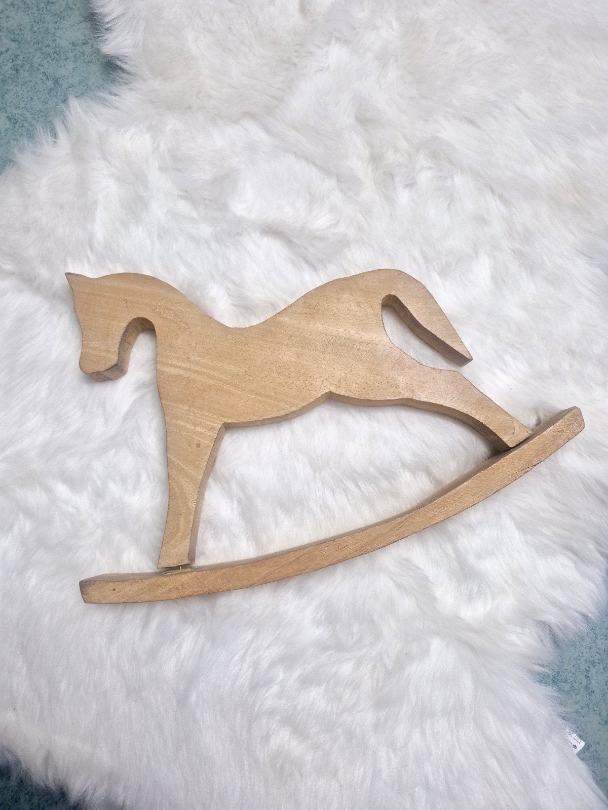 Houten schommelpaard decoratie - Lifestyle Home Collection, Hout, Gebruikt, Ophalen of Verzenden, Landelijk