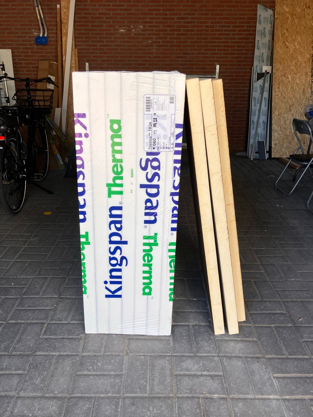 Kingspan TR24 isolatieplaten voor plat dak (60mm & 50mm), 4 tot 8 cm, 10 tot 15 m², Nieuw, Hardschuim (Pir)