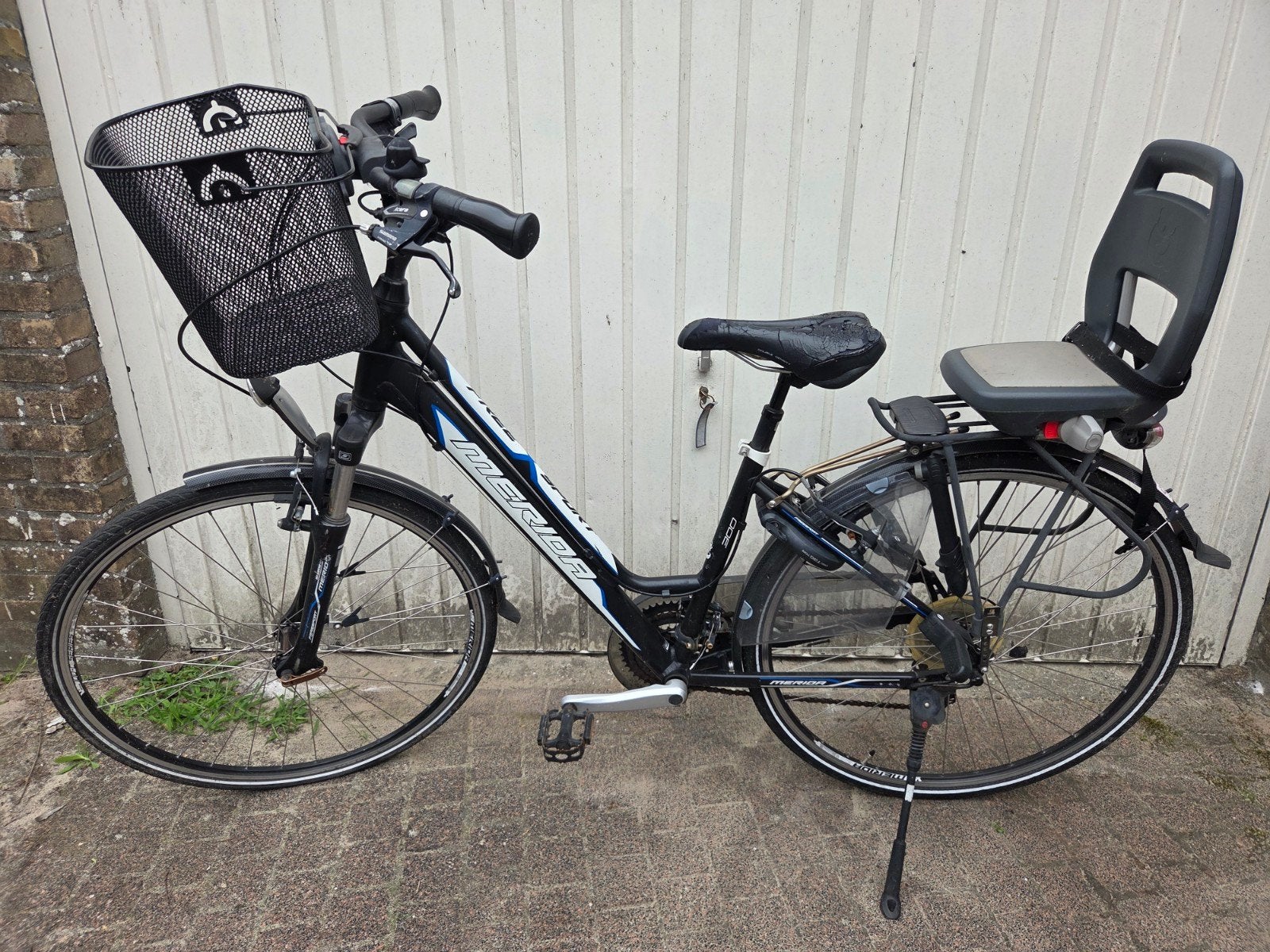 moeder fiets met peuter zitje, Fietsen en Brommers, Ophalen, 1 zitje, Gebruikt, Overige merken