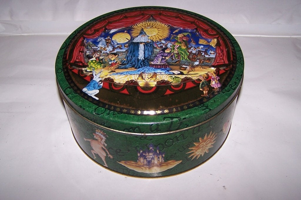 Prachtig zeldzaam The Silver Crane Company sprookjesblik., Ophalen of Verzenden, Zo goed als nieuw, Koek(jes), Overige merken