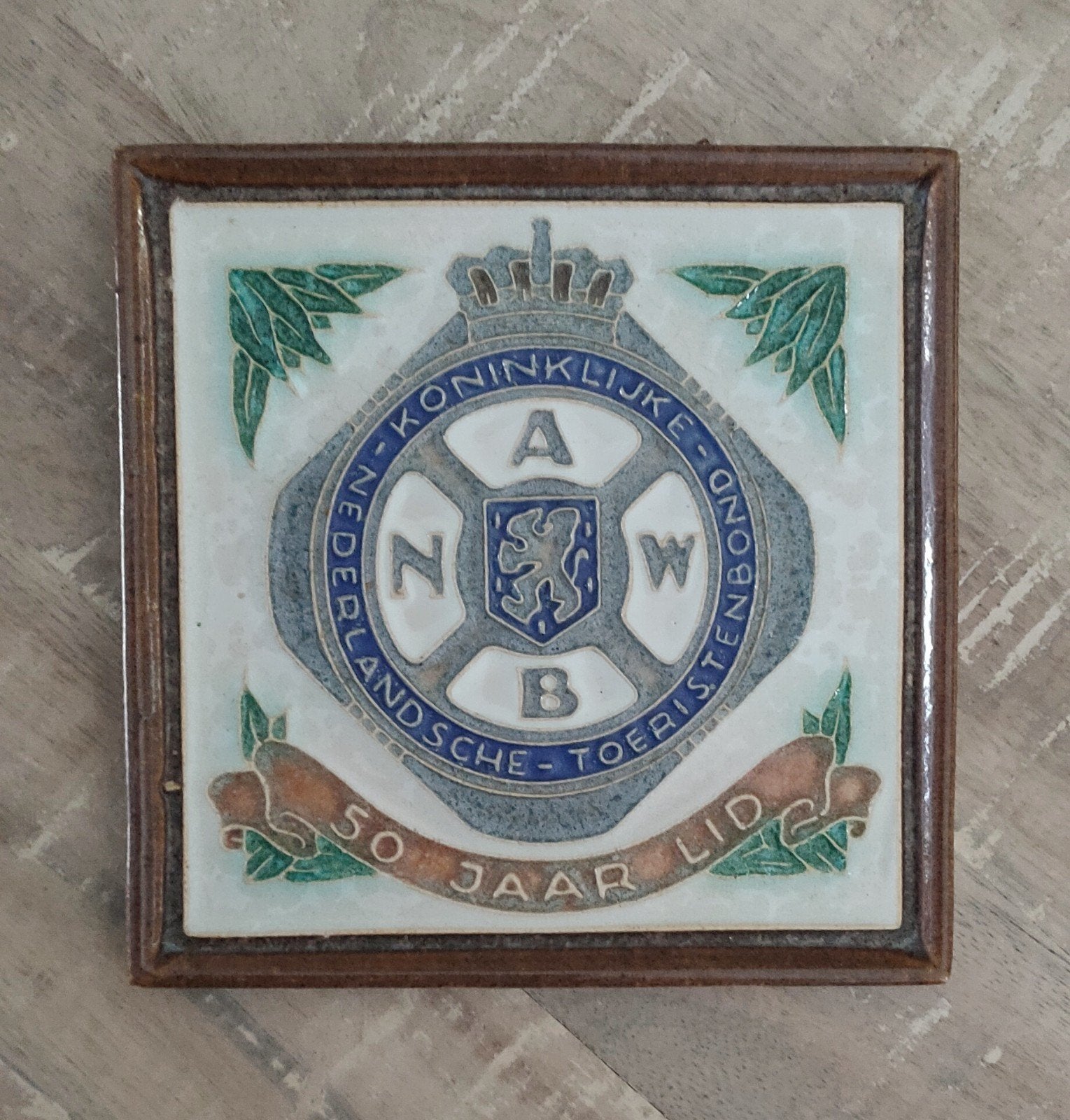 ANWB tegel van de Porceleyne Fles, Antiek en Kunst, Ophalen of Verzenden