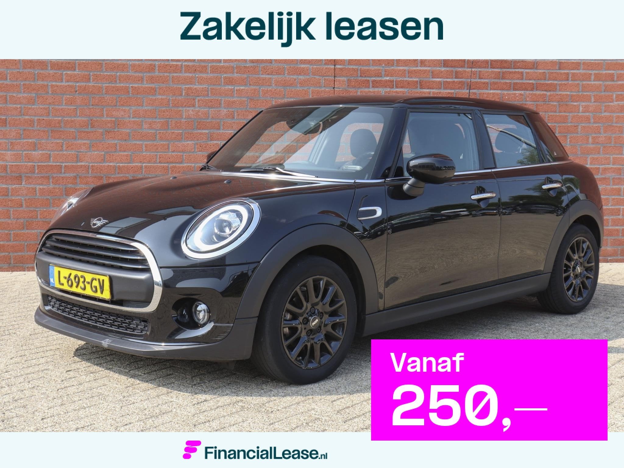MINI One 1.5 5-DRS Automaat Business Edition Navigatie PDC C, Stof, Gebruikt, 1200 kg, Zwart