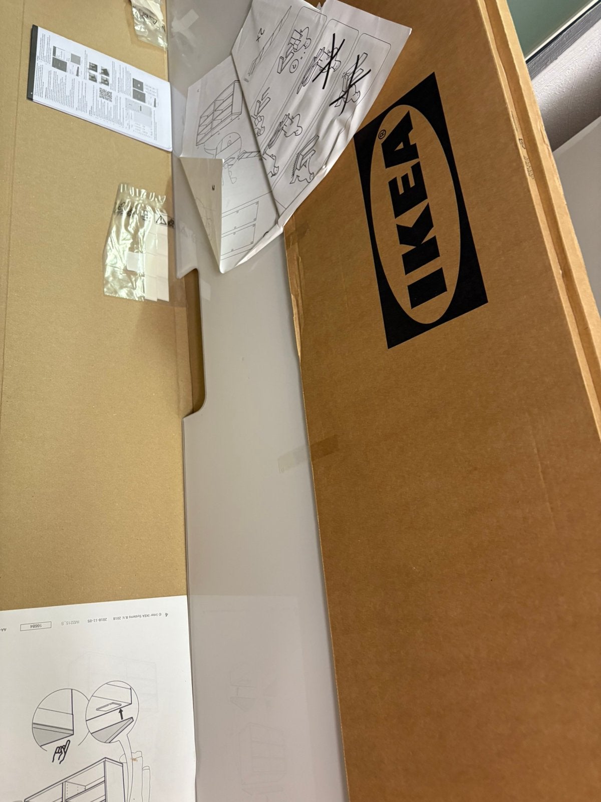 Ikea Besta glasplaat TV meubel, Ophalen, 100 tot 150 cm, Zo goed als nieuw, Minder dan 100 cm