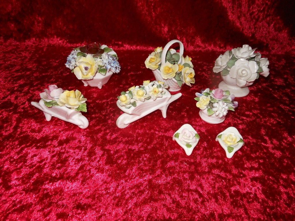 Royal Albert stijl bloemstukjes, Ophalen of Verzenden, Zo goed als nieuw, Porselein, Overige typen