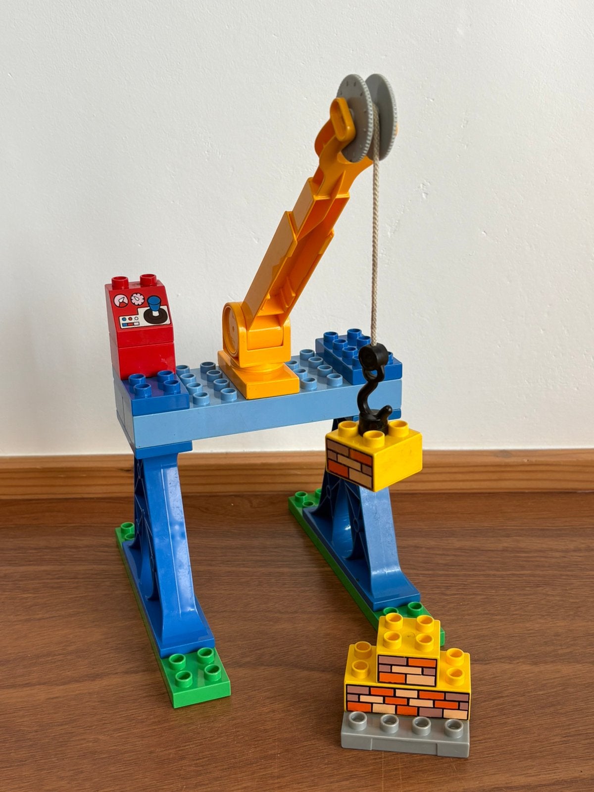Duplo hijskraan, Ophalen of Verzenden, Zo goed als nieuw, Complete set, Duplo