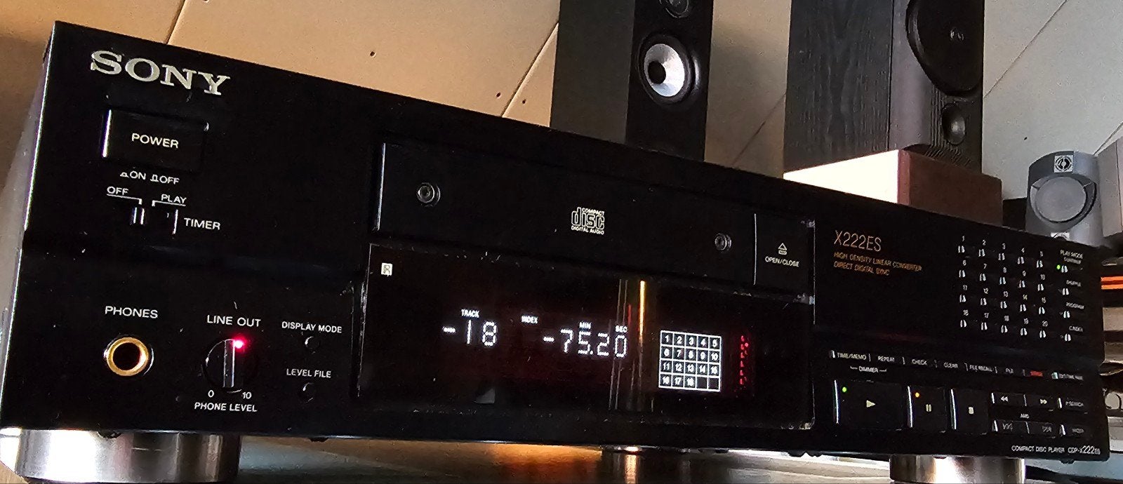 Sony CDP X222 ES Extremely Standard topspeler,Made in Japan, Gebruikt, Ophalen of Verzenden, Sony, Sony