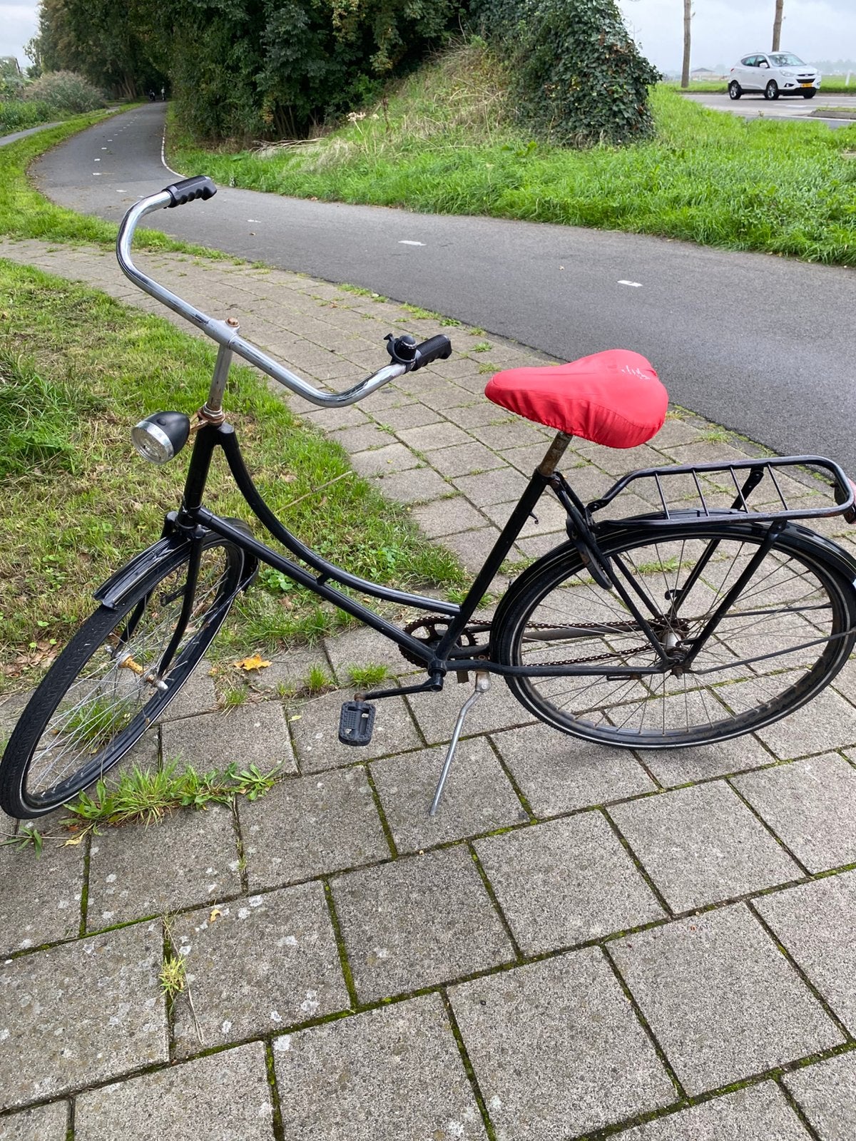 Omafiets - opknapper, 56 cm of meer, Ophalen, Gebruikt, Terugtraprem