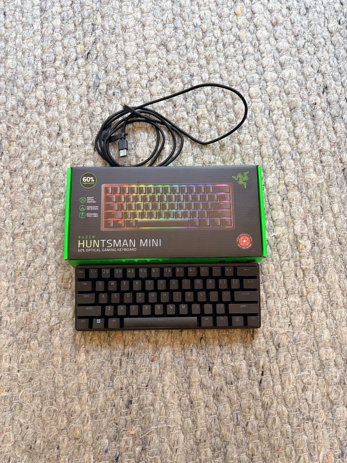 Razer Huntsman Mini - Lineaire Switches - Zo goed als nieuw, Computers en Software, Toetsenborden, Gaming toetsenbord, Ophalen of Verzenden