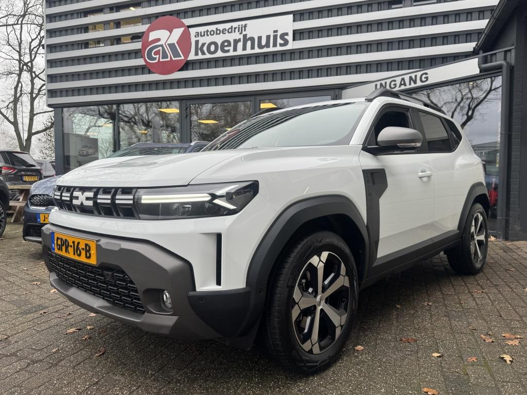 Dacia Duster 1.6 Mild Hybrid 140 Journey (bj 2024), Auto's, Gebruikt, Duster, Wit, Origineel Nederlands