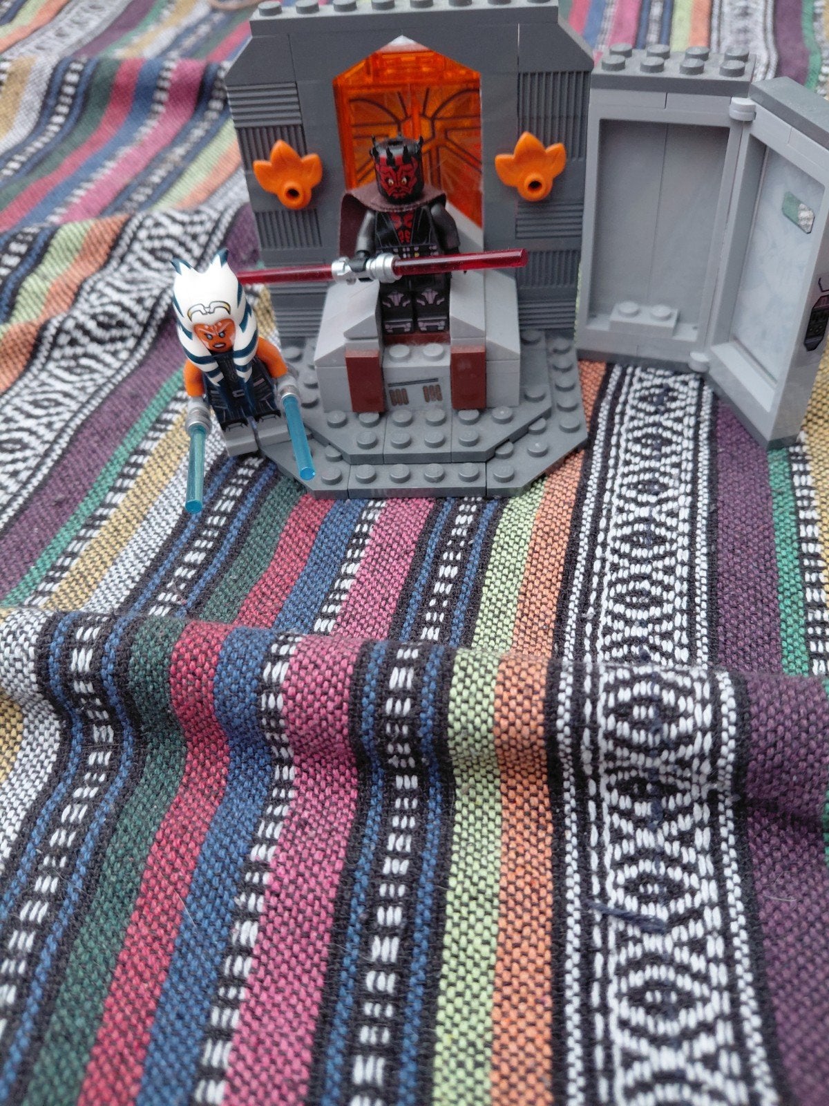 Lego Star Wars Sith Troonzaal met Darth Maul en Ahsoka, Ophalen of Verzenden, Zo goed als nieuw, Overige merken