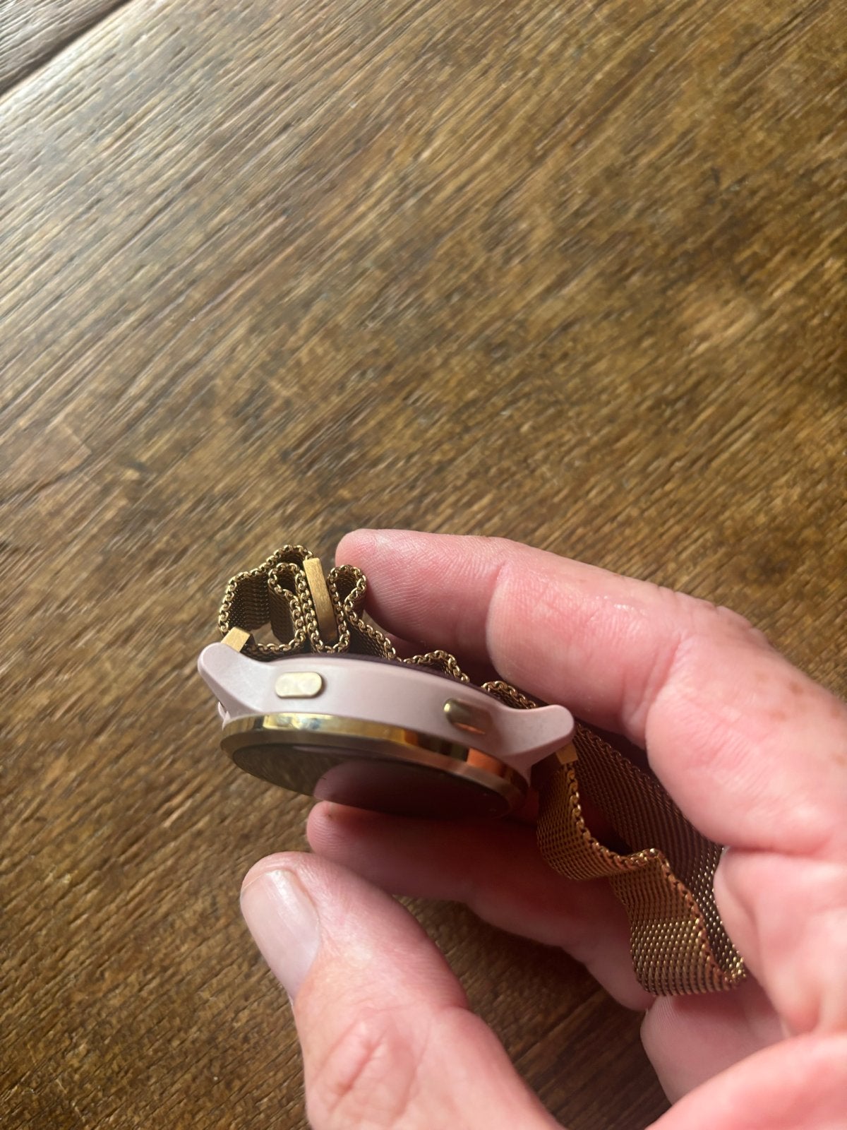 Garmin Vivoactive 4S smartwatch met gouden band, Sieraden, Tassen en Uiterlijk, Hartslag, Ophalen of Verzenden, Zo goed als nieuw